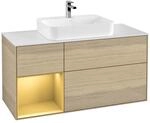 Villeroy und Boch Finion Waschtischunterschrank F411HFPC 120cm, Abdeckplatte...