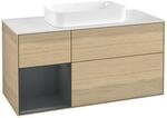 Villeroy und Boch Finion Waschtischunterschrank F701HGPC 120x60,3x50,1cm, Regal...