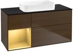 Villeroy und Boch Finion Waschtischunterschrank F702HFGN 120x60,3x50,1cm, Regal...