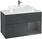 Villeroy und Boch Finion Waschtischunterschrank F371GKHG 100cm, Abdeckplatte...