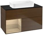 Villeroy und Boch Finion Waschtischunterschrank F652PCGN 100x60,3x50,1cm, Regal...