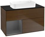 Villeroy und Boch Finion Waschtischunterschrank F652GKGN 100x60,3x50,1cm, Regal...