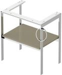 Duravit White Tulip Waschtisch-Konsole WT4543RH2H2 68,4 x 45 cm, Steingrau...