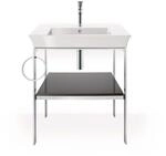 Duravit White Tulip Waschtisch-Konsole WT4543LH1H1 68,4 x 45 cm, Graphit...