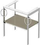 Duravit White Tulip Waschtisch-Konsole WT4546BH2H2 68,4 x 45 cm, Steingrau...