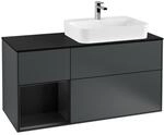 Villeroy und Boch Finion Waschtischunterschrank F392PDHG 120cm, Abdeckplatte...