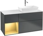 Villeroy und Boch Finion Waschtischunterschrank F801HFHG 120cm, Abdeckplatte...