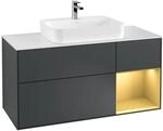 Villeroy und Boch Finion Waschtischunterschrank F421HFHG 120cm, Abdeckplatte...