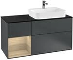 Villeroy und Boch Finion Waschtischunterschrank F392PCHG 120cm, Abdeckplatte...