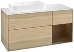 Villeroy und Boch Finion Waschtischunterschrank F691GNPC 120x60,3x50,1cm, Regal