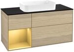 Villeroy und Boch Finion Waschtischunterschrank F702HFPC 120x60,3x50,1cm, Regal...
