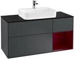 Villeroy und Boch Finion Waschtischunterschrank F422HBHG 120cm, Abdeckplatte...