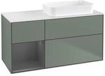 Villeroy und Boch Finion Waschtischunterschrank F681GKGM 120x60,3x50,1cm, Regal...