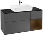 Villeroy und Boch Finion Waschtischunterschrank F422GNGK 120cm, Abdeckplatte...