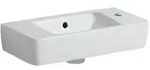Geberit Waschtisch Renova Compact 276150000 weiss 50 x 25 cm, mit Hahnloch rechts