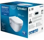 Duravit Starck 3 Wand WC Set 42000900A1 mit WC-Sitz, wei&szlig;