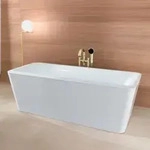 Villeroy & Boch Squaro Edge 12 Badewanne UBQ180SQE7PDV01, 180x80cm, weiss,...