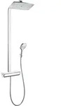 hansgrohe Raindance Select Showerpipe 27286400 E360 1Jet, wei&szlig; chrom, mit Brausearm