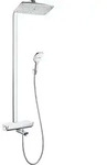 hansgrohe Raindance Select 360 Showerpipe 27113400 weiss chrom, mit Brausearm 380 mm,
