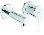 Grohe Fertigmontageset Concetto 19575001 2-Loch-Waschtischarmatur, chrom