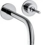 Axor Uno Wand Waschtischarmatur 38113000 chrom, mit Rosetten, Ausladung 165mm