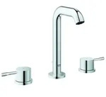 Grohe Essence Waschtischarmatur 20296001 chrom, 3-Loch Montage, mit Ablaufgarnitur