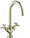 hansgrohe Axor Montreux 2-Griff-Waschtischarmatur 16502820 Ausladung 175mm, mit