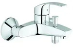 Grohe Eurosmart Wannenarmatur 33300002 chrom, Wandmontage, mit Temperaturbegrenzer