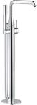 Grohe Essence Wannenarmatur 23491001 chrom, Fertigmontageset, Bodenmontage