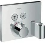 hansgrohe ShowerSelect Fertigmontageset 15765000 Unterputz Thermostat, 2 Verbraucher,