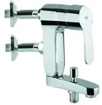 Grohe Eurostyle C Vertica Wannen Armatur 23302000 Aufputz, Anschlusswinkel 45&deg; chrom