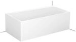 Bette BetteLux Silhouette Badewanne 3461-000CELVS 180x90x45cm, Eckeinbau rechts, mit