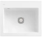 Villeroy und Boch Subway 60 S Einbausp&uuml;le 330901R1 mit Ablaufgarnitur, 600 x 510 mm,