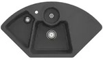 Villeroy und Boch Solo Eck Ecksp&uuml;le 670801i4 Ablaufgarnitur, Handbet&auml;tigung,