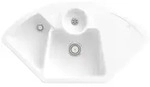 Villeroy und Boch Solo Eck Ecksp&uuml;le 670801KG Ablaufgarnitur, Handbet&auml;tigung,