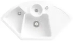 Villeroy und Boch Solo Eck Ecksp&uuml;le 670802KG Ablaufgarnitur, Exzenterbet&auml;tigung,