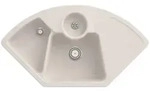 Villeroy und Boch Solo Eck Ecksp&uuml;le 670801KR Ablaufgarnitur, Handbet&auml;tigung,