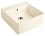 Villeroy und Boch Sp&uuml;lstein Einzelbecken 632061KR Ablaufgarnitur, Handbet&auml;tigung,