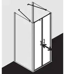 Kermi Liga Pendelt&uuml;r in Nische LIPTD090201PK 90 x 200 cm, silber/mattglanz, ESG klar