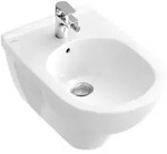 Villeroy & Boch O.Novo Wandbidet 54600001 36x56cm, weiss, mit Hahnloch und &Uuml;berlauf