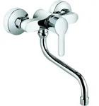Kludi Logo Neo K&uuml;chenarmatur 379240575 Wandarmatur, chrom, schwenkbarer Auslauf