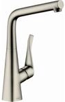 hansgrohe K&uuml;chenarmatur Metris M71 320 14822800 Edelstahl-Optik, 3-stufig
