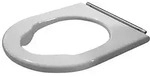 Duravit WC-Sitzring Starck 3 Vital weiss, Scharniere Edelstahl matt
