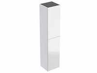 Geberit Acanto Hochschrank 500619012 38x173x36cm, Glas weiss - weiss hochglanz