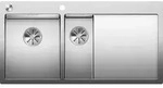 Blanco Claron 6 s-if Sp&uuml;le 521646 100x51cm, Edelstahl, links, PushControl