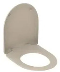 Geberit Renova WC-Sitz 573025080 Scharniere Messing verchromt, bahamabeige, mit