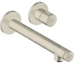 Axor Uno Select Wand Waschtischarmatur 45113820 Brushed Nickel, Ausladung 220mm