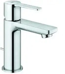 Grohe Lineare XS Waschtischarmatur 23790001 chrom, mit Ablaufgarnitur, Mittelstellung