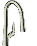 hansgrohe Talis M51 160 K&uuml;chenarmatur 72815800 Edelstahl-Optik, herausziehbare