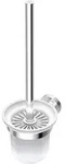 Ideal Standard B&uuml;rstengarnitur IOM A9119AA aus Glas, wandh&auml;ngend, chrom